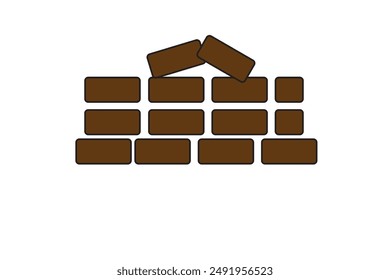 bricks icon. Web Icon. Premium quality graphic design. Signs, outline symbols collection, simple icon for websites, web design, mobile app on white background