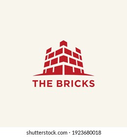 the bricks logo fortress symbol abstract