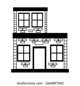 Bricks Urban House Building Stock Vector (Royalty Free) 1064897042 ...