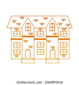 Bricks urban residence building