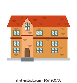Bricks urban residence building
