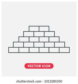 Bricks Vector Icon Illustration