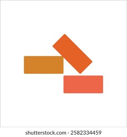 bricks vector icon line sign