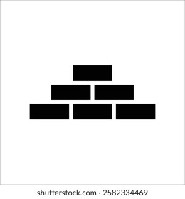 bricks vector icon line sign