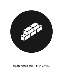 Bricks vector icon, simple bricks sign.