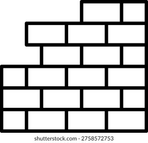 Bricks Vector Line Icon Style