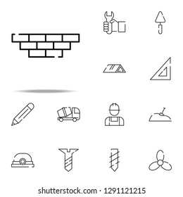 bricks, wall icon. construction icons universal set for web and mobile