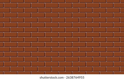 brickwall banner in brown colors. Used for decoration, advertising design, websites or publications, banners, posters and brochures. vector