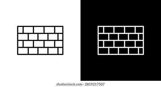 Brickwall icon outline drawings kit. EPS10.