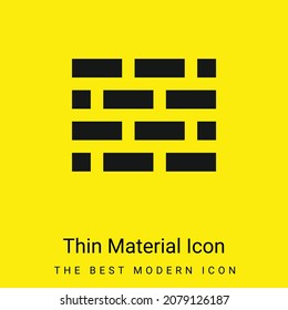 Brickwall minimal bright yellow material icon