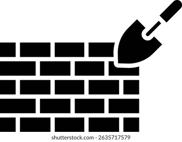 Brickwall vector icon. Can be used for printing, mobile and web applications.