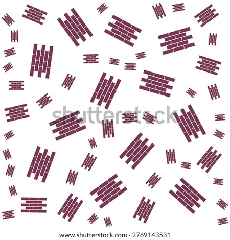 Brickwork art modern style trendy design gorgeous vector Illustration.eps