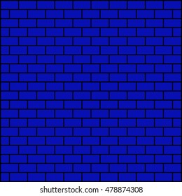  Brickwork. Blue abstract background. Vector illustration. For your design.