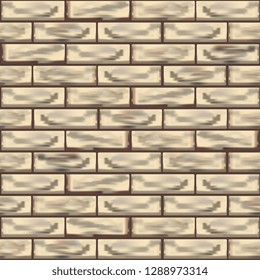 Brickwork. Brick wall. Decorative brick background. Seamless texture. Vector graphics