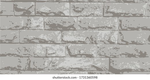Brickwork. Brick wall. Vintage background for website, flyer. Vector illustration eps-10
