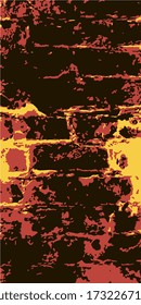 Brickwork. Brick wall. Vintage background for website, flyer. Vector illustration eps-10