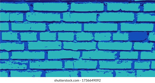 Brickwork. Brick wall. Vintage background for website, flyer. Vector illustration eps-10