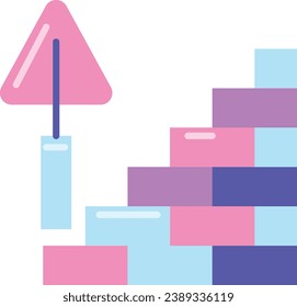 icono de albañilería y de traviesa de construcción
