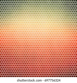 brickwork color. mosaic squares chess multicolor. abstract colored background. grunge texture. halftone effect. vector illustration