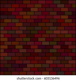  Brickwork. Colored abstract background. Vector illustration. For your design.