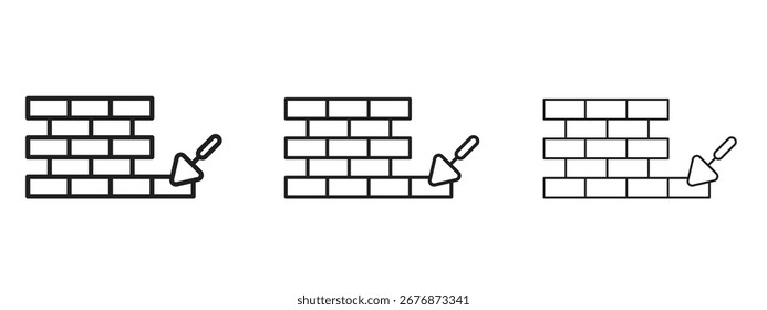 Brickwork icon. Simple element illustration. Can be used for web and mobile.