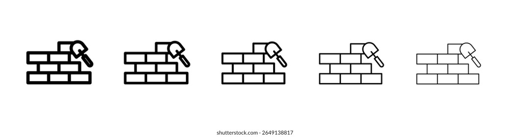 Ícone de tijolo ilustração simples logotipo arte
