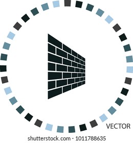 Brickwork Icon, Vector Design Element