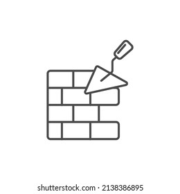 Brickwork icons  symbol vector elements for infographic web