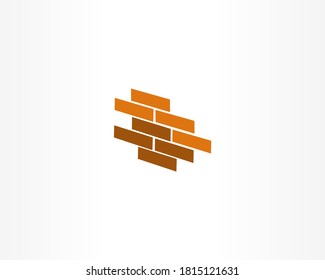 Brickwork Vector Icon Design Template