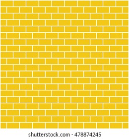  Brickwork. Yellow abstract background. Vector illustration. For your design.
