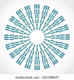 BRICS - association of five major emerging national economies members. Trade union. Brochure or circle frame design.