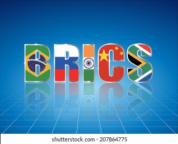 Brics Brazil Russia India China South Stock Vector (Royalty Free ...