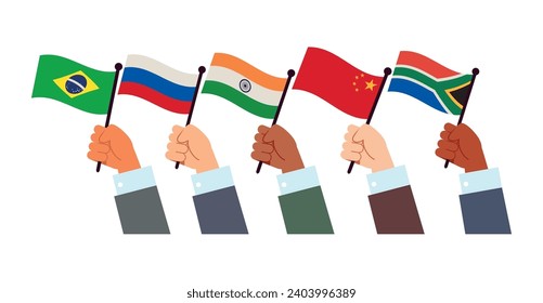 ejemplo aislado de países de cooperación de brics