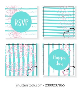 Bridal Banner. Mint Effect. Stripe Nursery Print. Turquoise Retro Paint. Rose Abstract Illustration. Pink Glow Spray. Save Date Wallpaper Set. Pink Bridal Banner