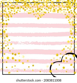 Bridal Banner. Save Date Card. Golden Minimal Spray. Christmas Particle. Stripe Stylish Design. Explosion Painting. Yellow Marriage Wallpaper. Pink Bridal Banner