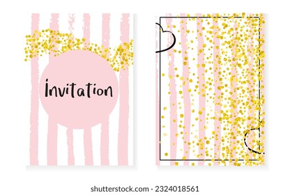 Bridal Border. Turquoise Romantic Design. Stripe Rain Element. Mint Print. 14 February Painting Set. Golden Holiday Particle. Rose Nursery Illustration. Pink Bridal Border
