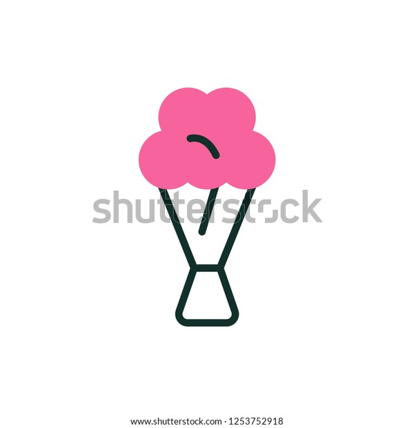 bridal bouquet icon vector design. icon design with
modern style