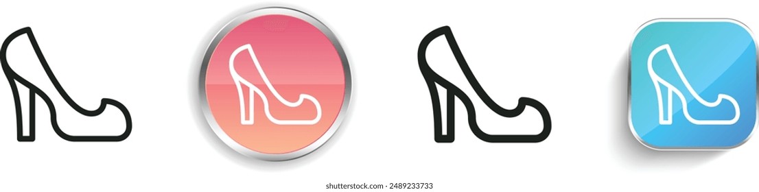 bridal icon. Thin Linear, Regular and Button Style Design Isolated On White Background