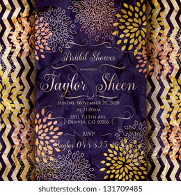 Bridal invitation card