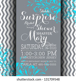 Bridal invitation card