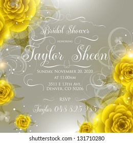 Bridal invitation card