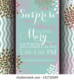Bridal invitation card