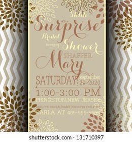 Bridal invitation card
