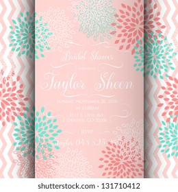 Bridal invitation card