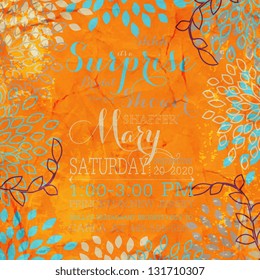 Bridal invitation cards