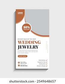 Bridal Jewelry Sale Social Media story template