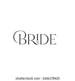 Bridal logo design vector illustration