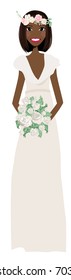 Bridal portrait illustration perfect for your wedding memories!