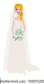 129 Blonde bride clipart Images, Stock Photos & Vectors | Shutterstock