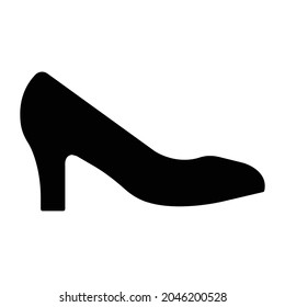 Bridal shoe Glyph Style vector icon which can easily modify or edit 